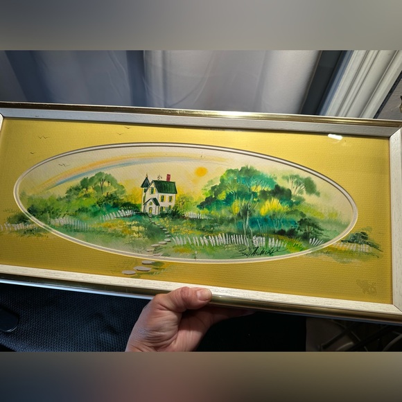 JOY ALLDREDGE ORIGINAL WATERCOLOR PAINTING “Sweet Home” FRAMED 78 - Picture 4 of 8